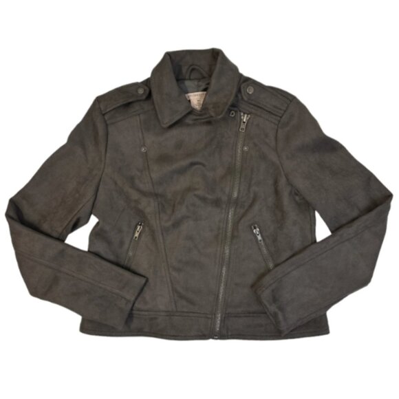 Philosophy Jackets & Blazers - Nordstrom Philosophy Gray Suede Moto Jacket Grey Suede Moto Jacket Extra Large